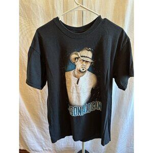 Jason Aldean Burn It Down 2015 Tour T-Shirt Men Large Short Sleeve Graphic Black